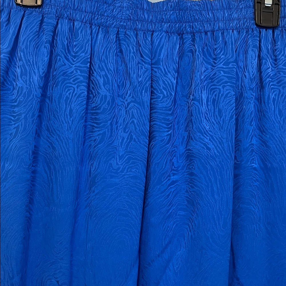 Adrianna Papell Vintage Silk Printed Buttoned Blouse and Skirt Set Size 10 - Picture 10 of 11